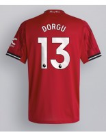 Manchester United Patrick Dorgu #13 Domácí Dres 2025-26 Krátký Rukáv